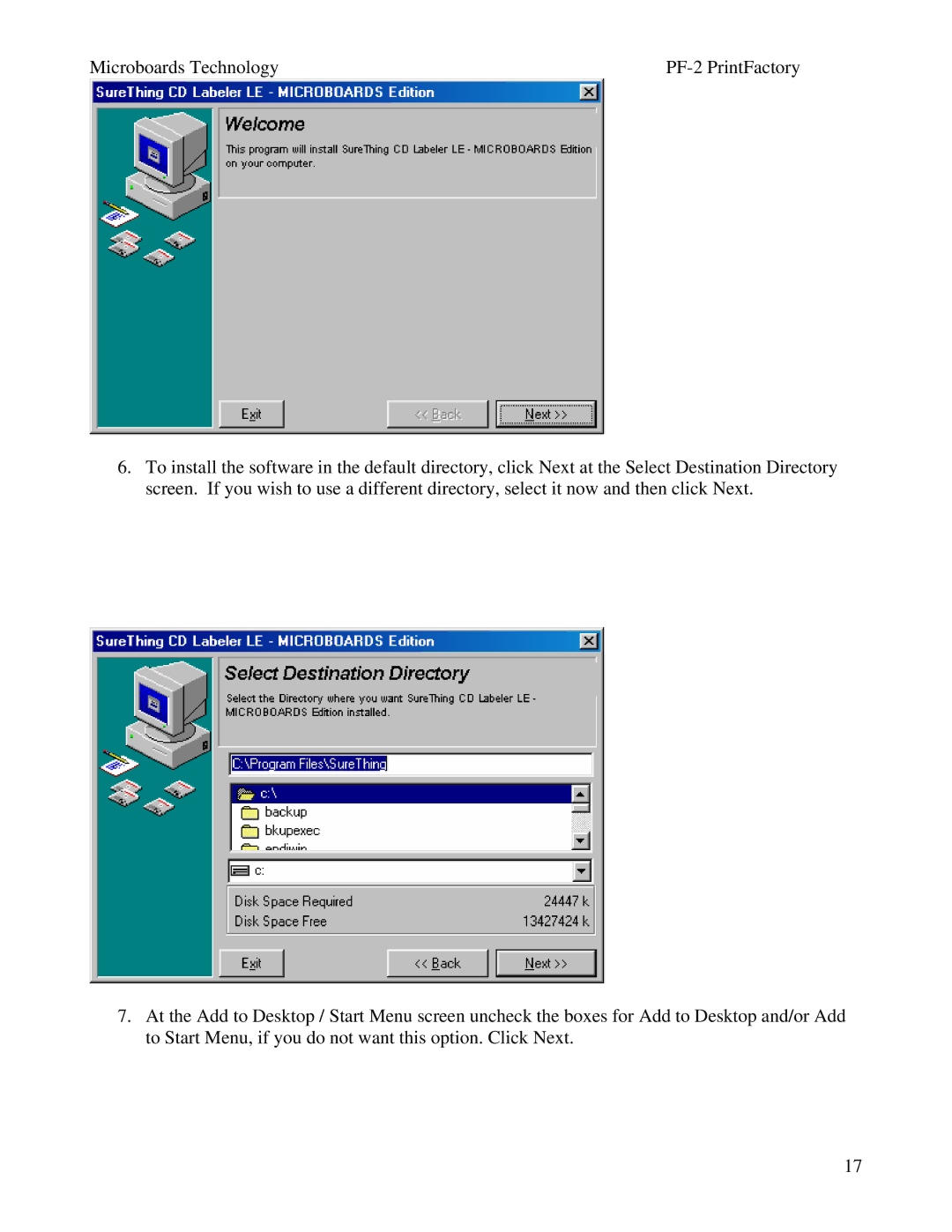 MicroBoards Technology PF-2 user manual 