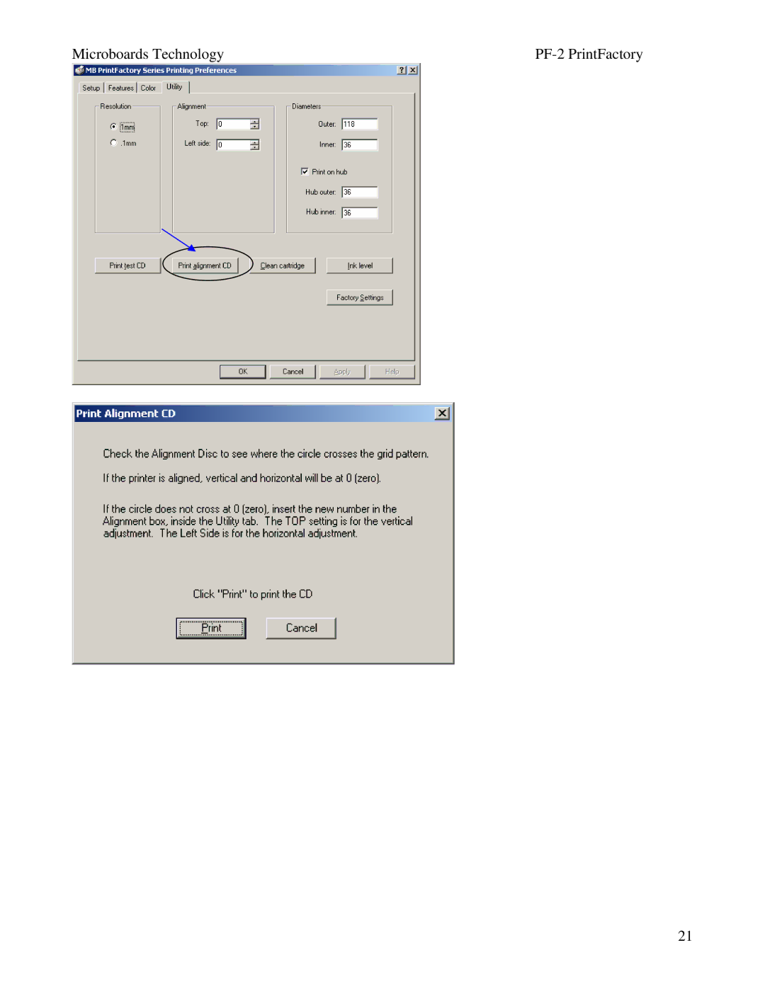 MicroBoards Technology user manual Microboards Technology PF-2 PrintFactory 