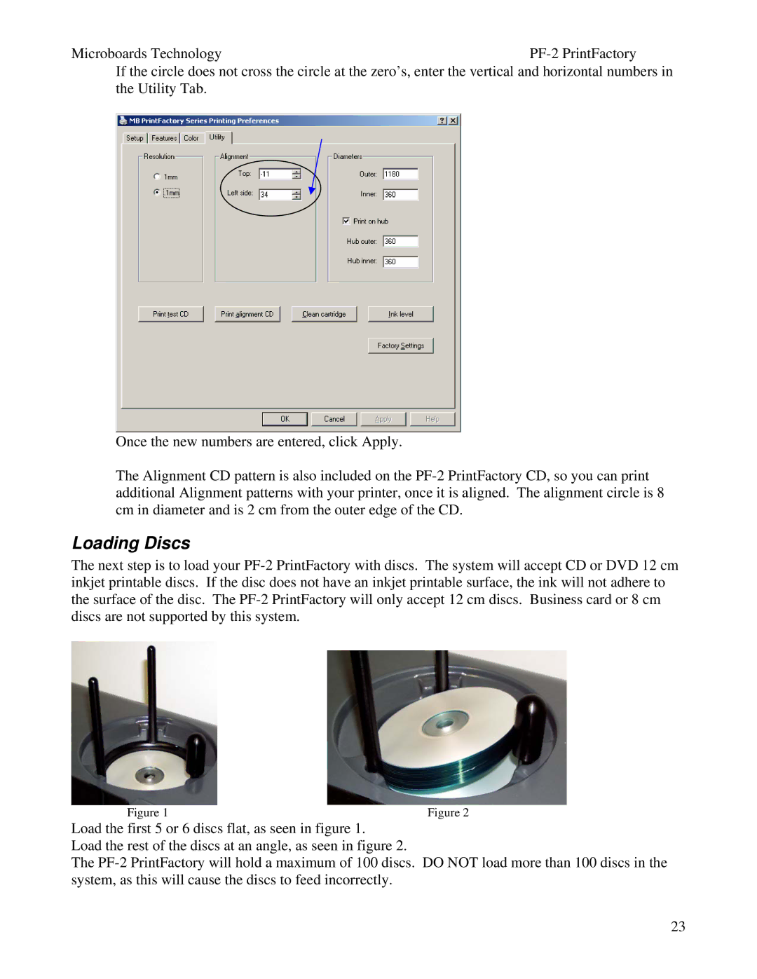 MicroBoards Technology PF-2 user manual Loading Discs 