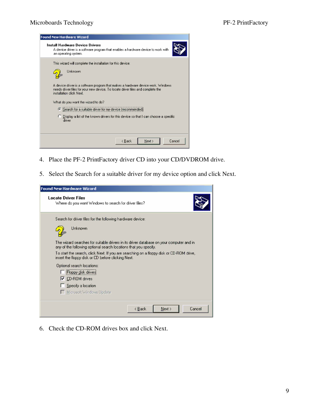 MicroBoards Technology PF-2 user manual 