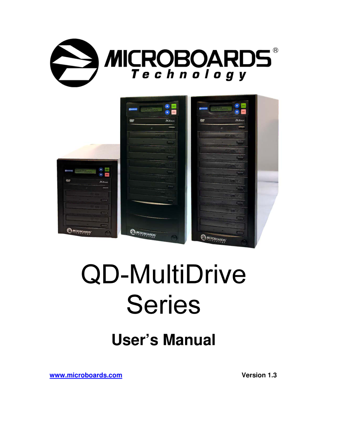 MicroBoards Technology QD-127, QD-125, QD-123 user manual QD-MultiDrive Series 