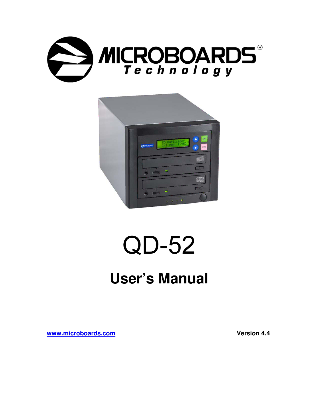 MicroBoards Technology QD-52, QD-2 user manual 