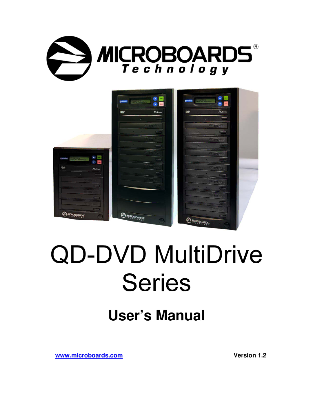 MicroBoards Technology QD-DVD 125, QD-DVD 123, QD-DVD 127 user manual QD-DVD MultiDrive Series 