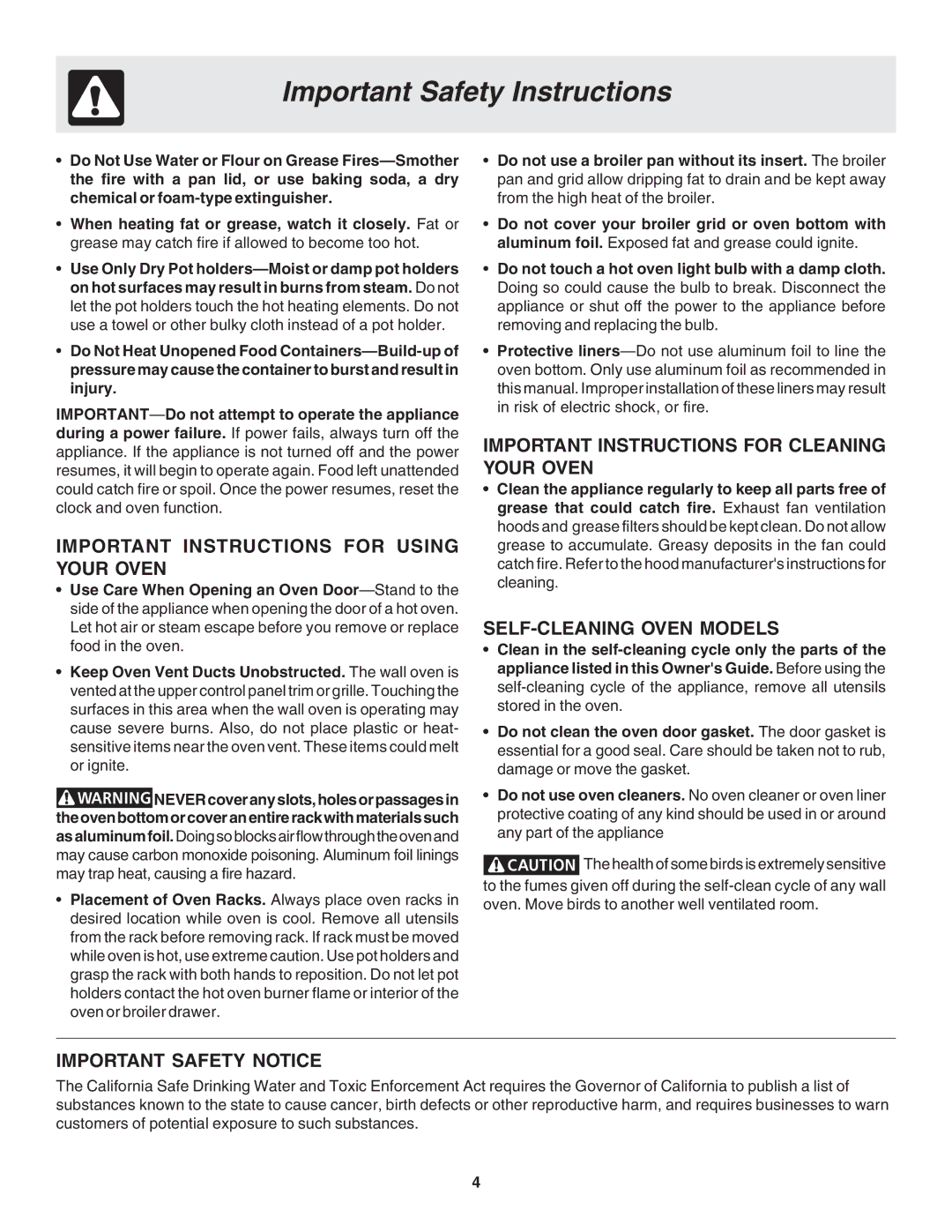 MicroFridge FGB24L2EC manual Important Instructions for Using Your Oven 