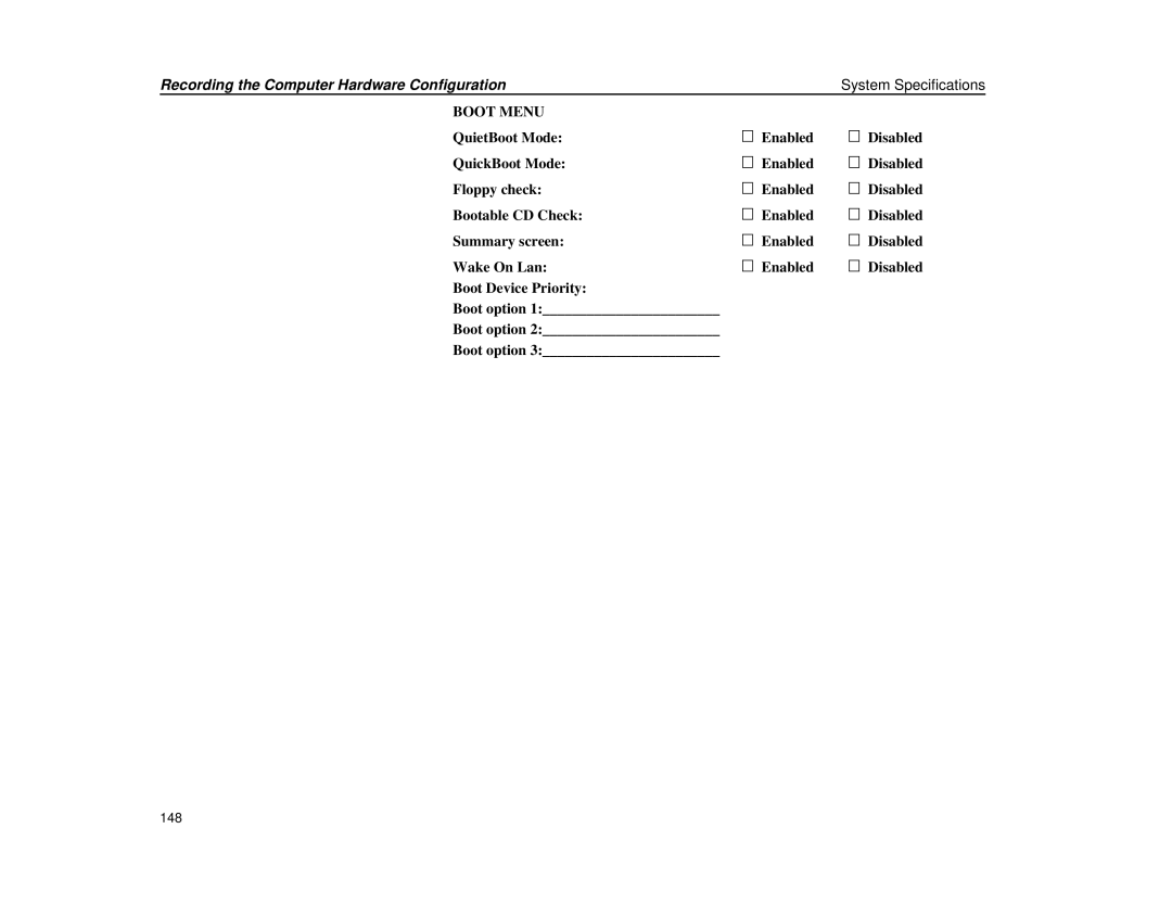 Micron Technology Transport LT warranty Boot Menu 