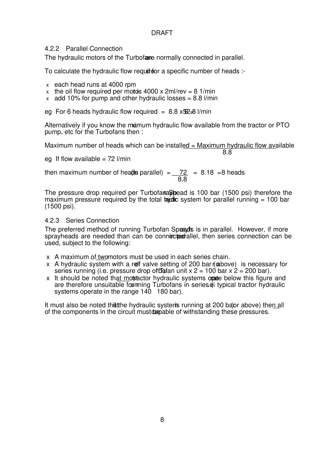 Micron Technology Turbofan instruction manual Parallel Connection, Series Connection 