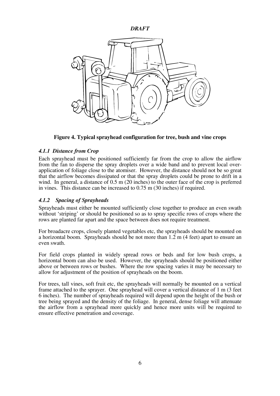 Micron Technology Turbofan instruction manual Draft, 4.1.2Spacing of Sprayheads 