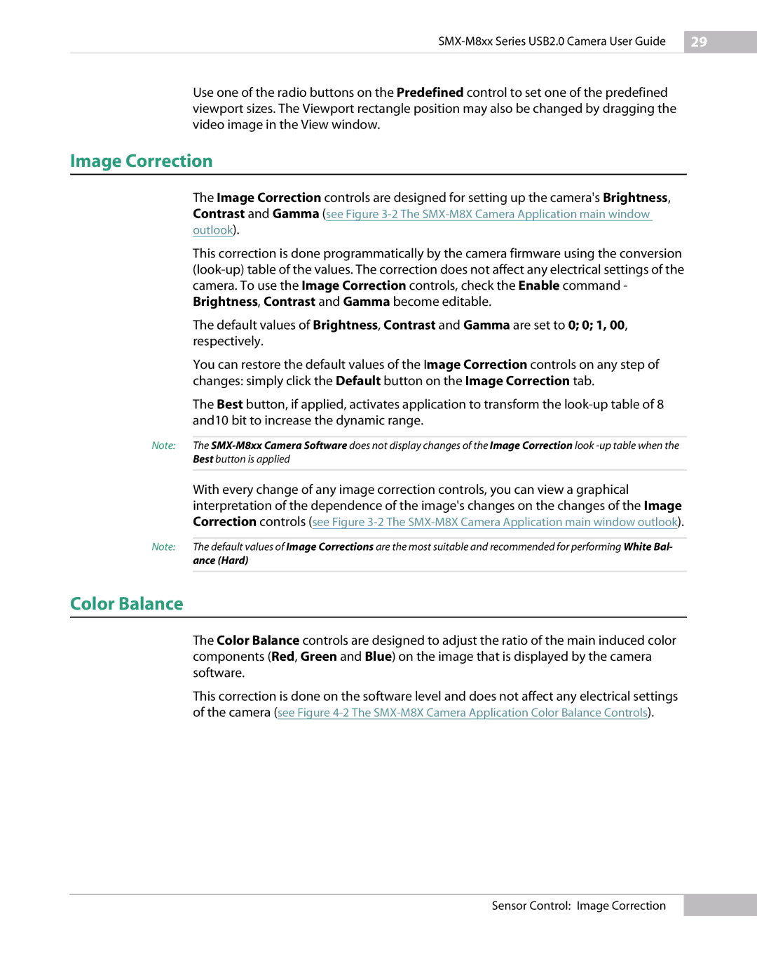 Micron Technology USB Camera manual Image Correction, Color Balance 