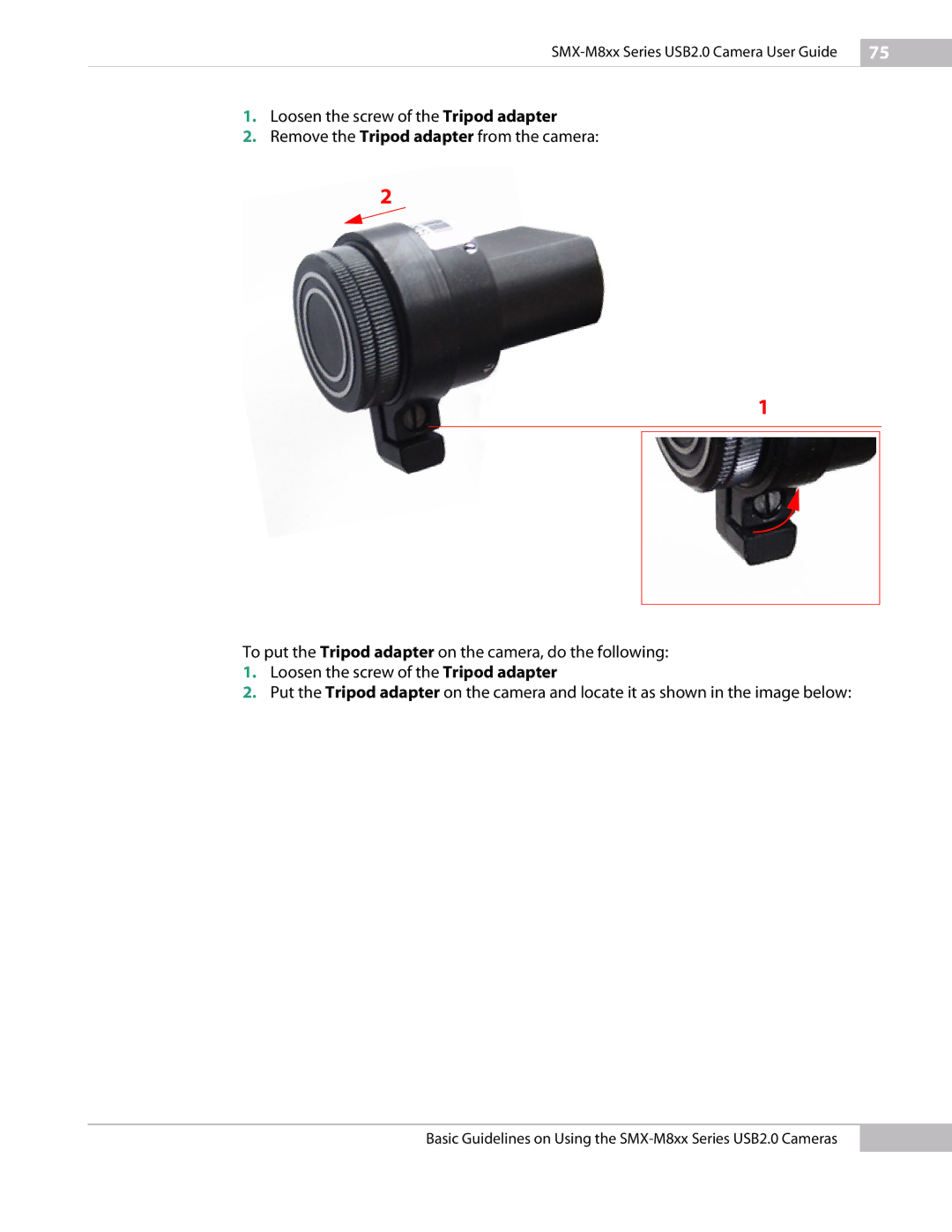 Micron Technology USB Camera manual SMX-M8xx Series USB2.0 Camera User Guide 