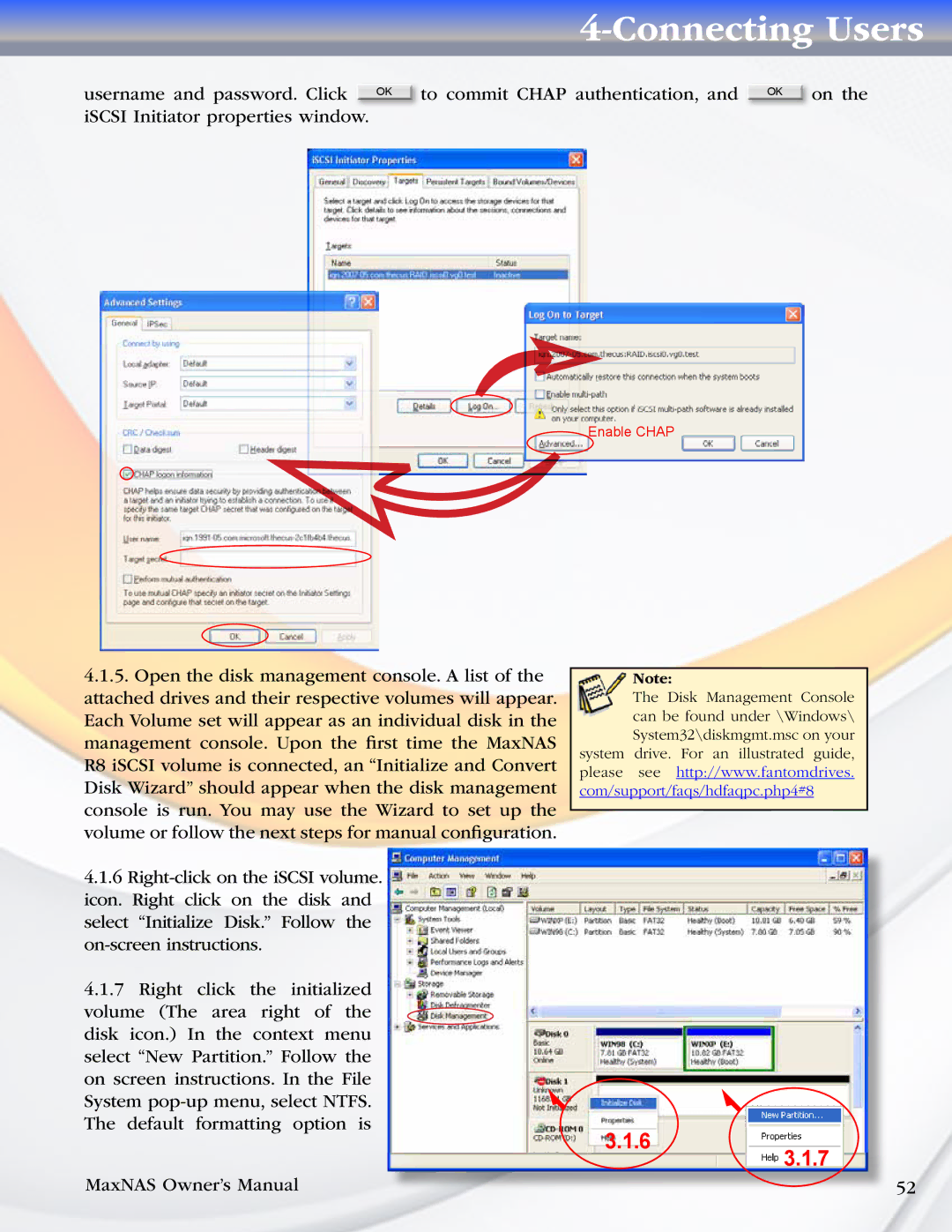 MicroNet Technology R8 manual Enable Chap 