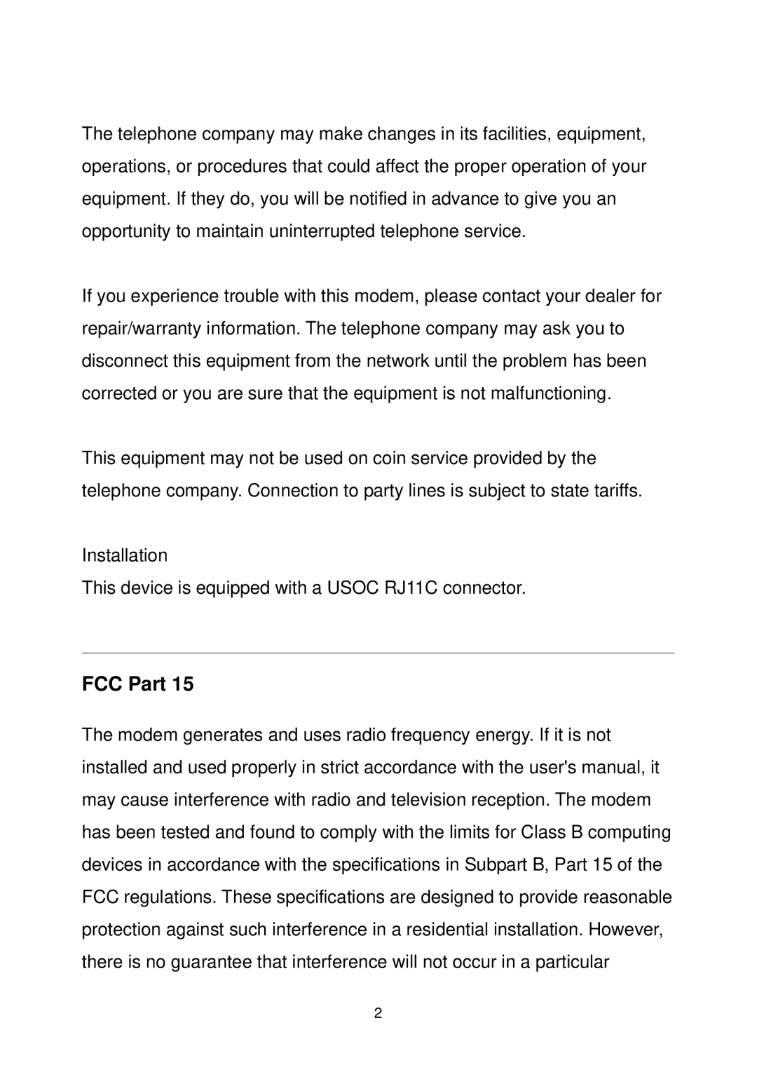 MicroNet Technology SP3367A user manual FCC Part 