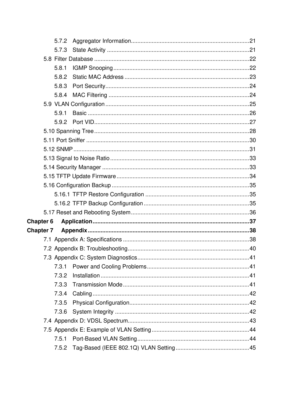 MicroNet Technology SP3508A manual Chapter Application Appendix 