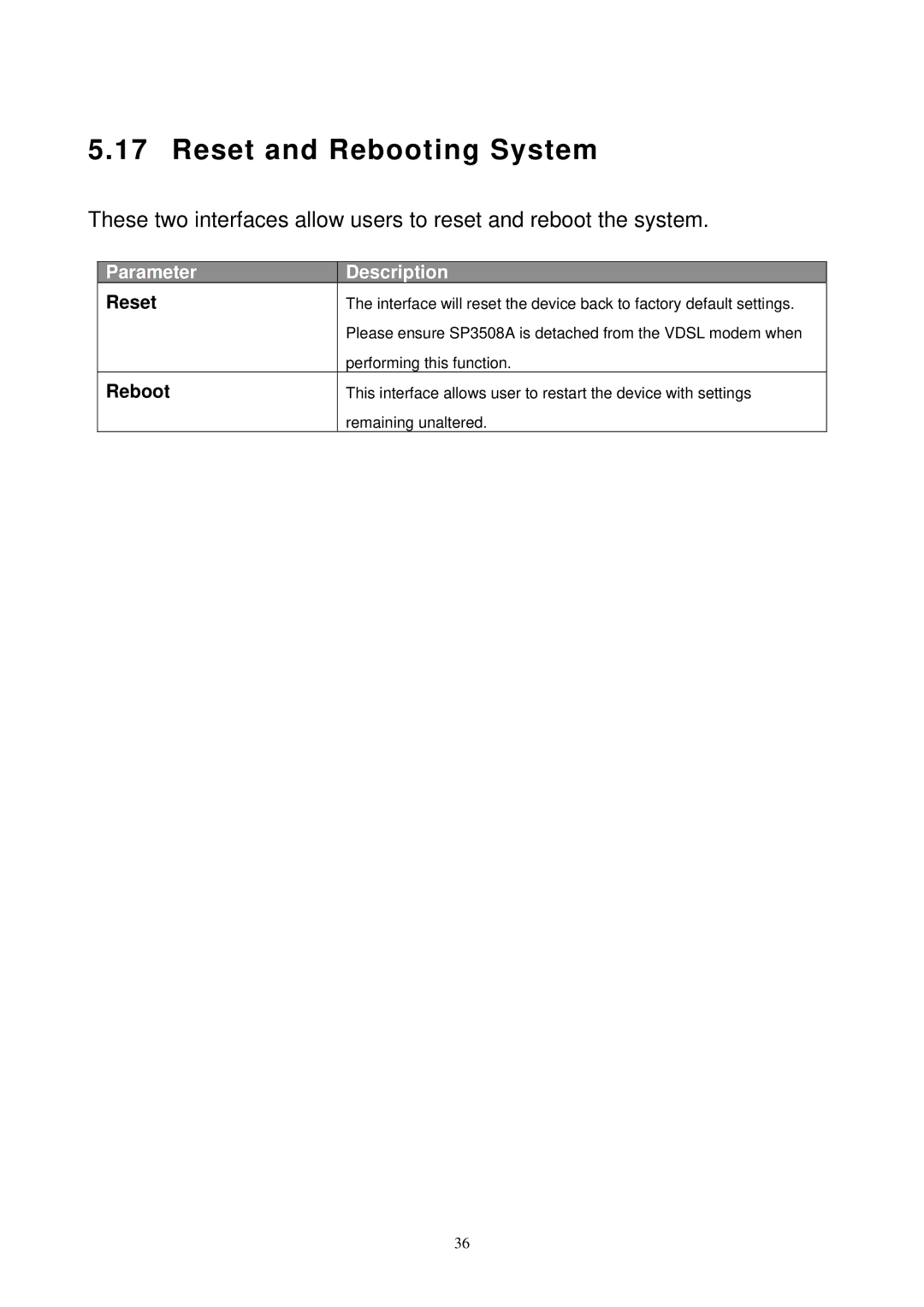 MicroNet Technology SP3508A manual Reset and Rebooting System 