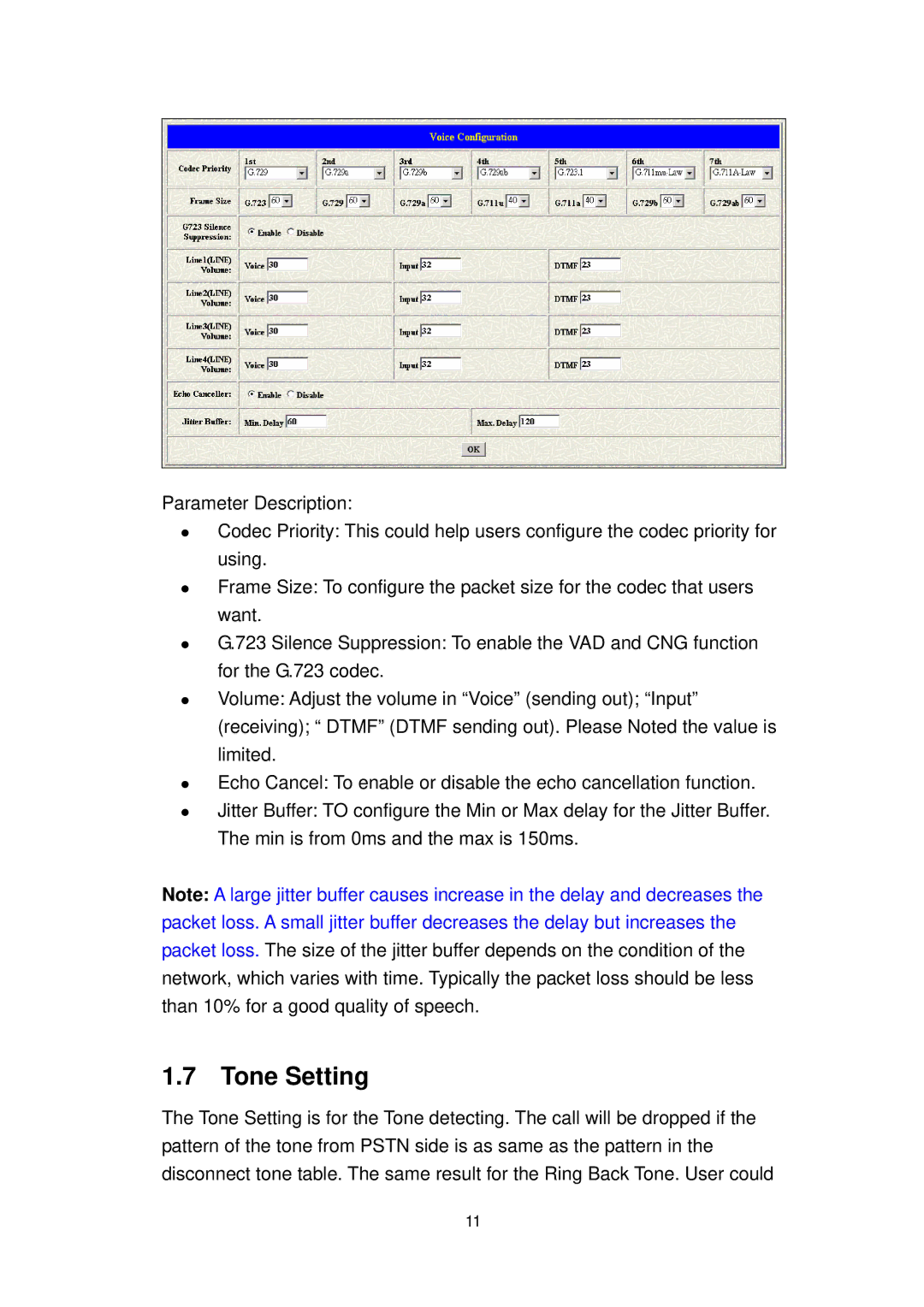 MicroNet Technology SP5052A/S, SP5054A/S user manual Tone Setting 