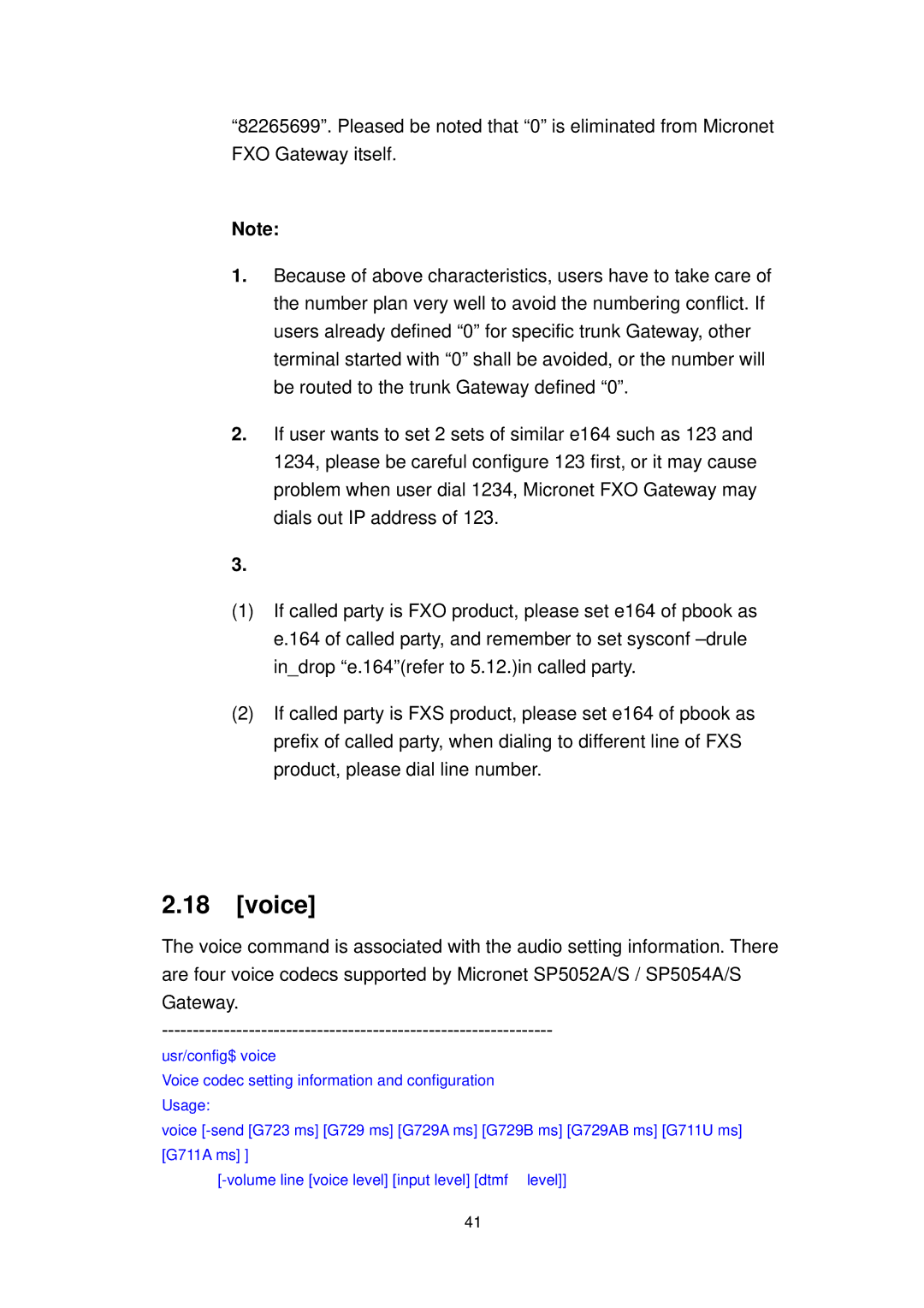 MicroNet Technology SP5052A/S, SP5054A/S user manual Voice 