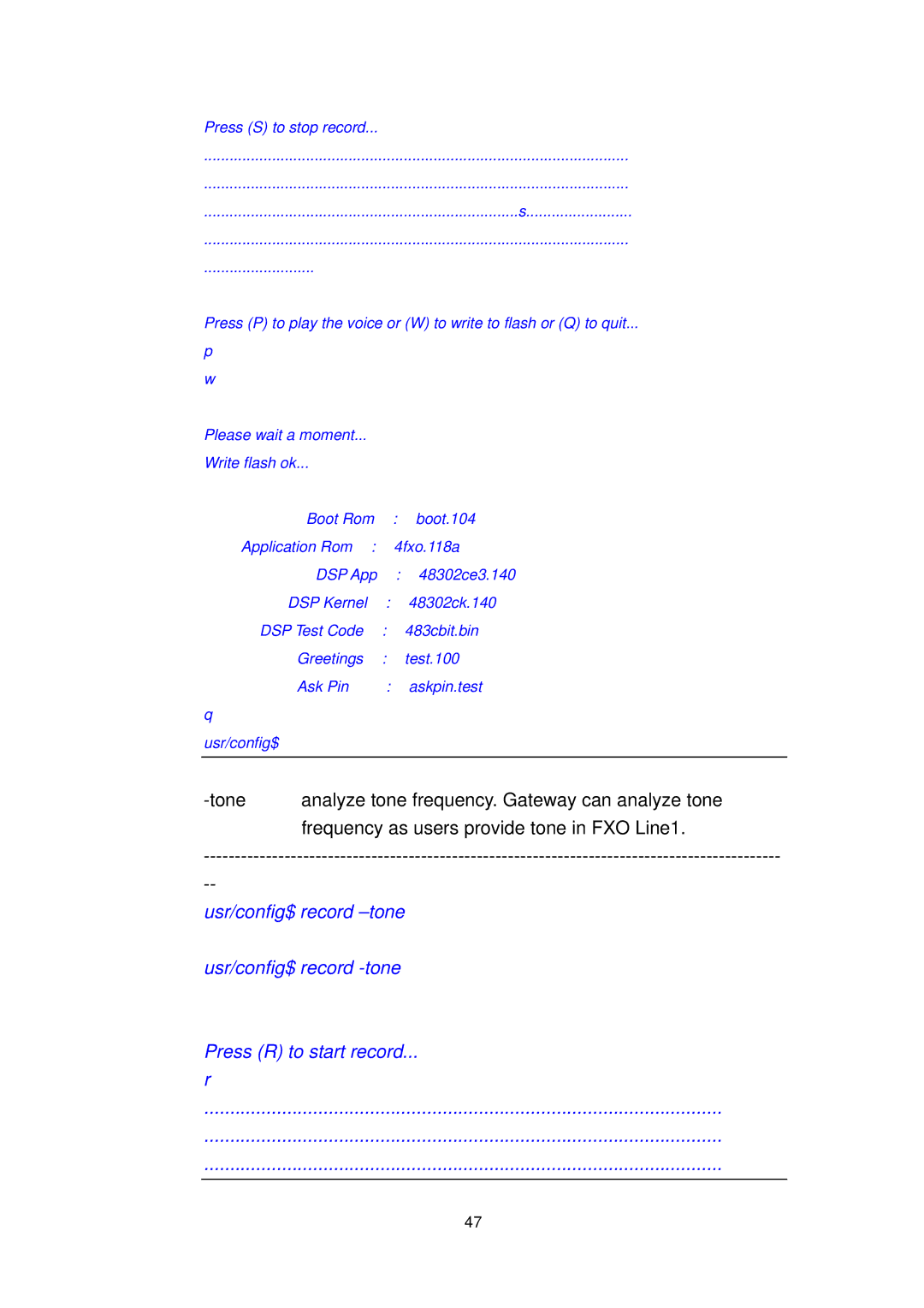 MicroNet Technology SP5052A/S, SP5054A/S user manual DSP Test Code 