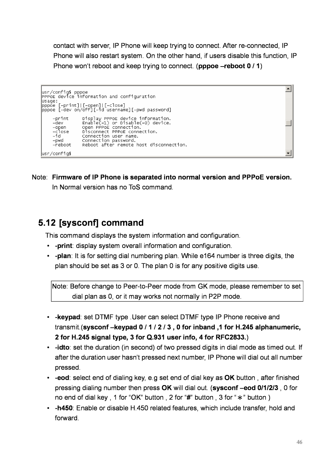MicroNet Technology SP5100 user manual sysconf command 