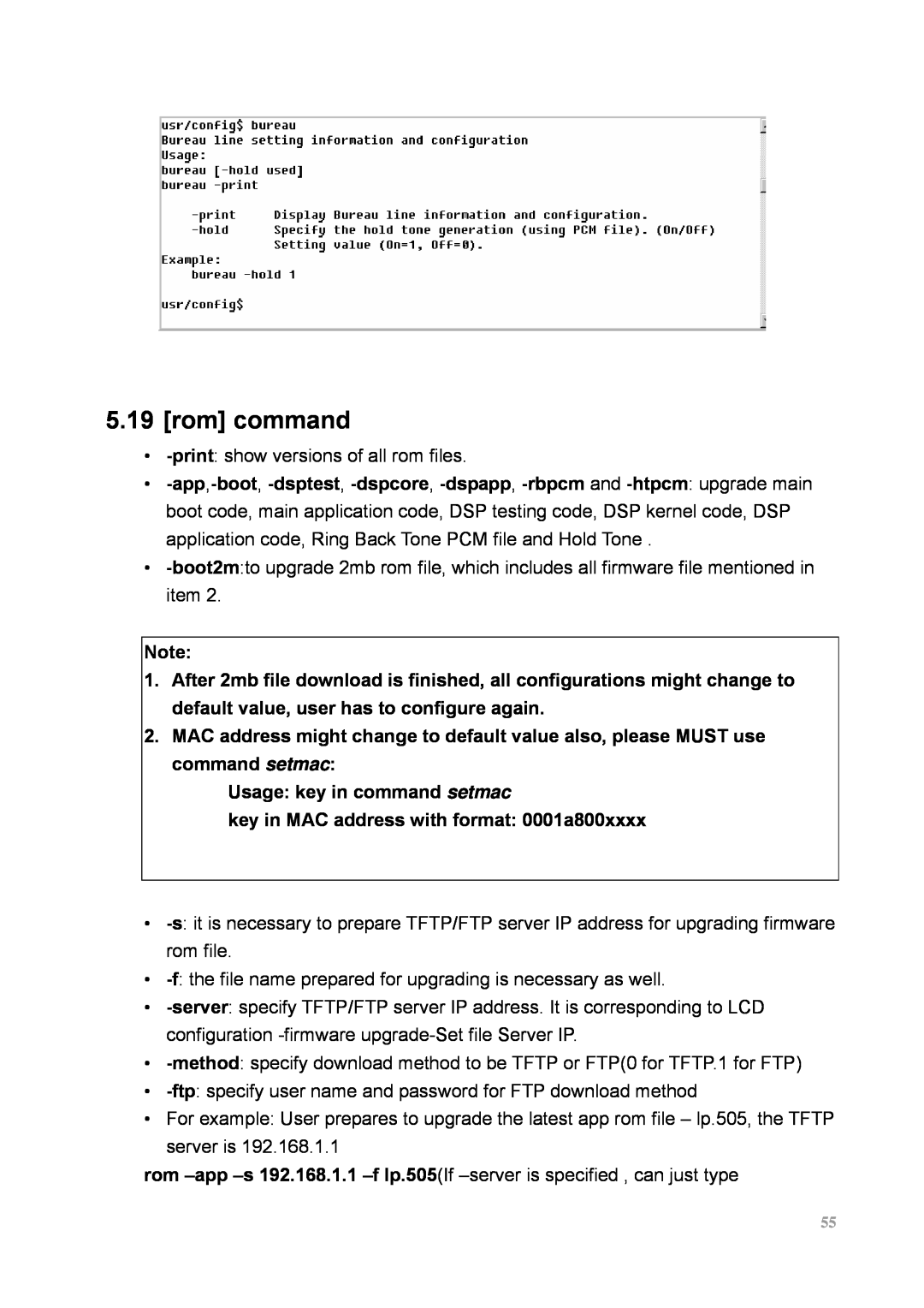 MicroNet Technology SP5100 user manual rom command 