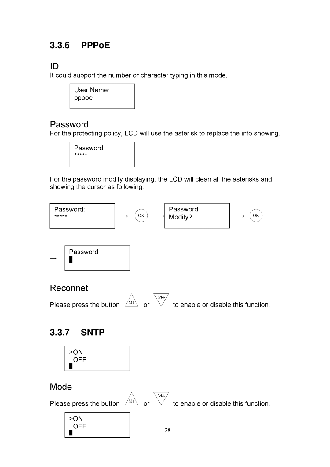 MicroNet Technology SP5101 manual PPPoE, Sntp 