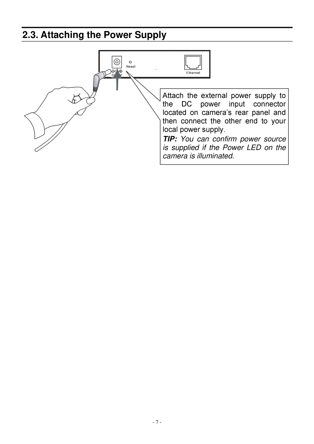 MicroNet Technology SP5530 user manual Attaching the Power Supply 