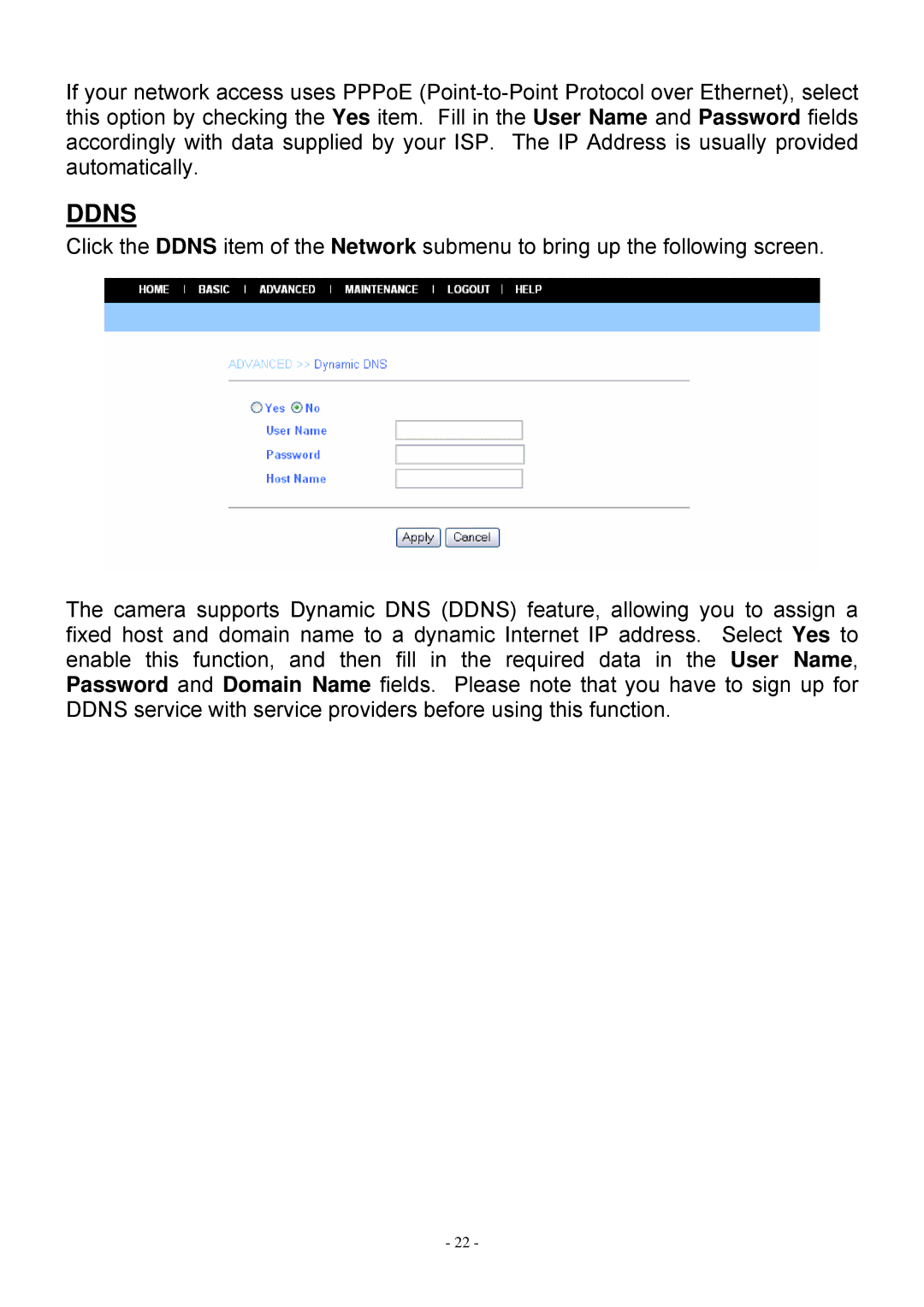 MicroNet Technology SP5530 user manual Ddns 