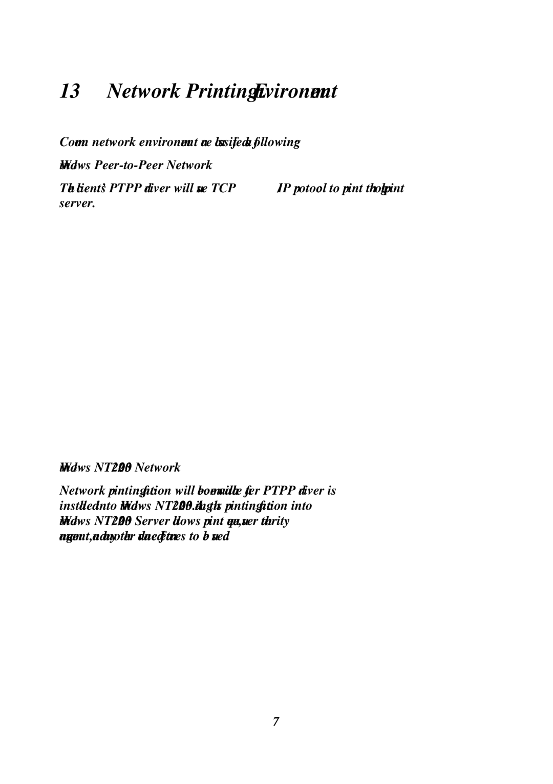 MicroNet Technology SP756, SP755D user manual Network Printing Environment 