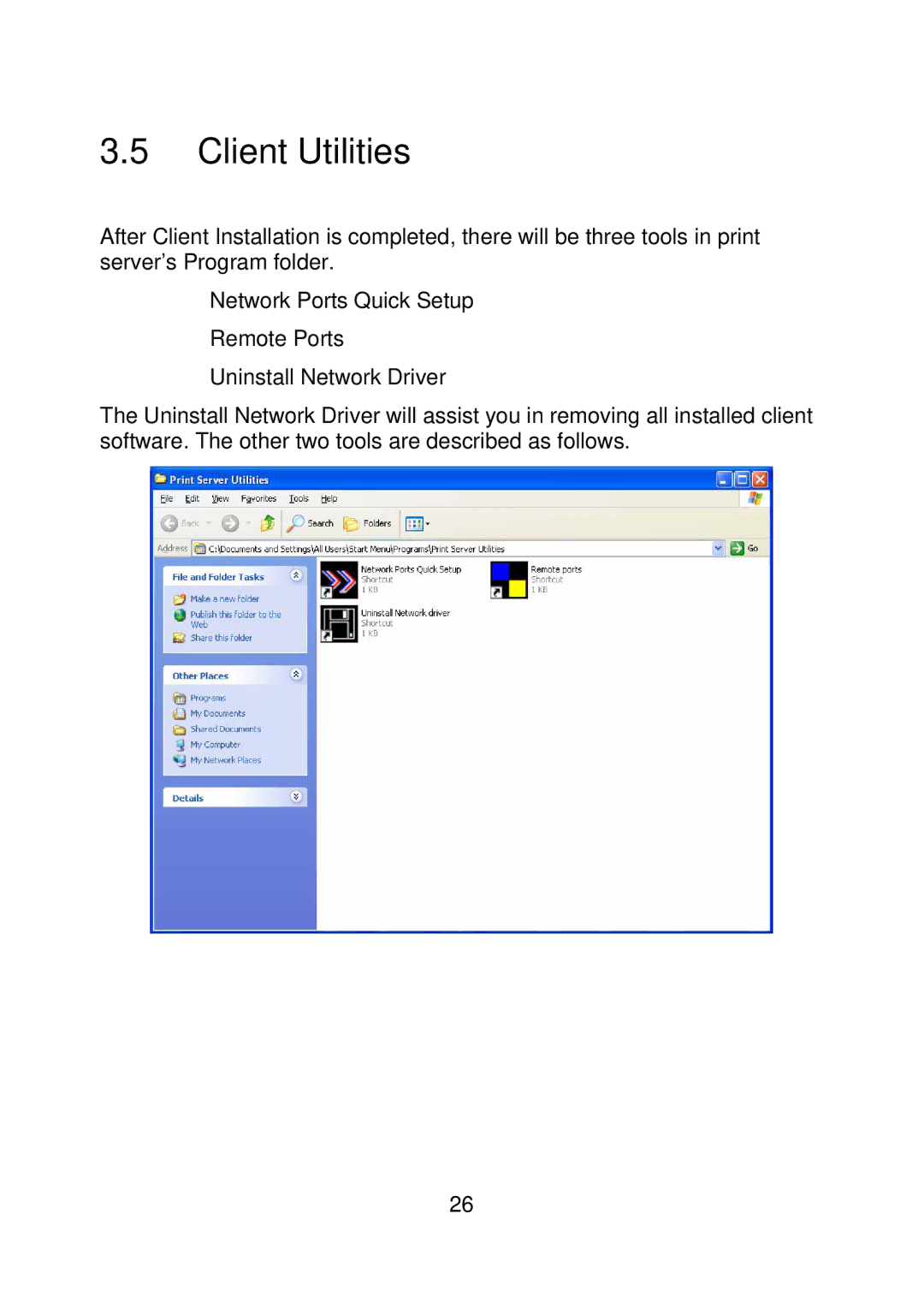 MicroNet Technology SP755D, SP756 user manual Client Utilities 