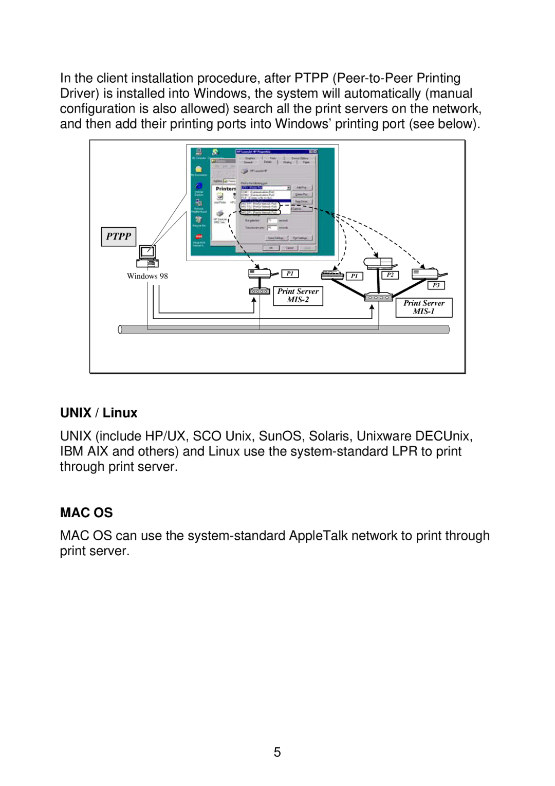 MicroNet Technology SP766W user manual Unix / Linux 