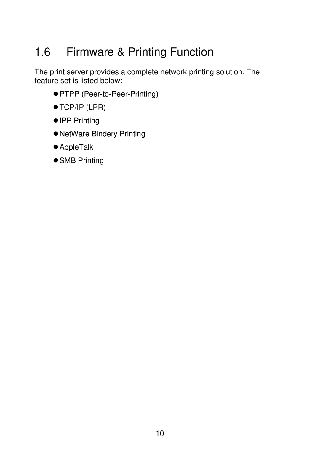 MicroNet Technology SP766W user manual Firmware & Printing Function 