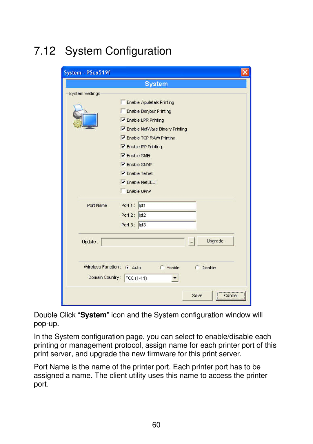 MicroNet Technology SP766W user manual System Configuration 