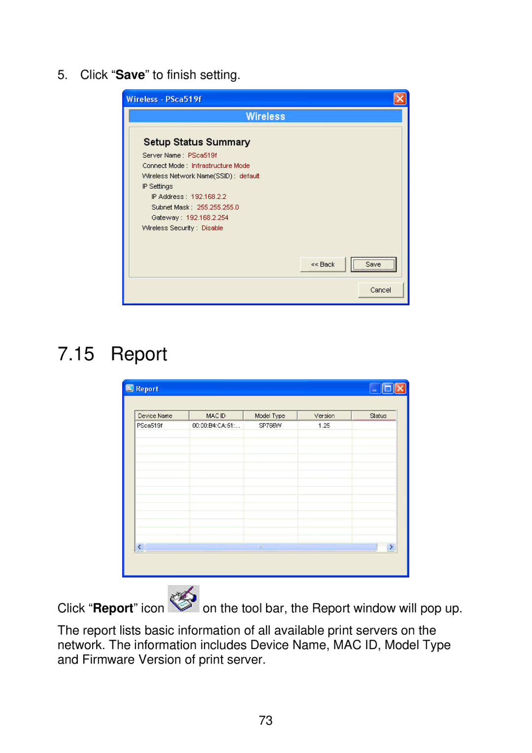 MicroNet Technology SP766W user manual Report 