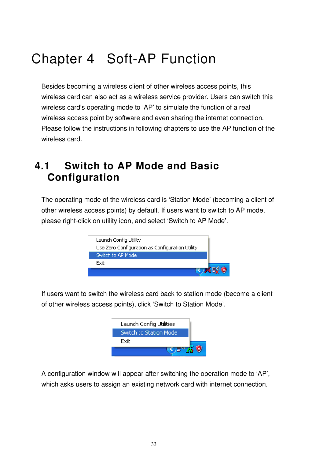 MicroNet Technology SP907NL user manual Soft-AP Function, Switch to AP Mode and Basic Configuration 