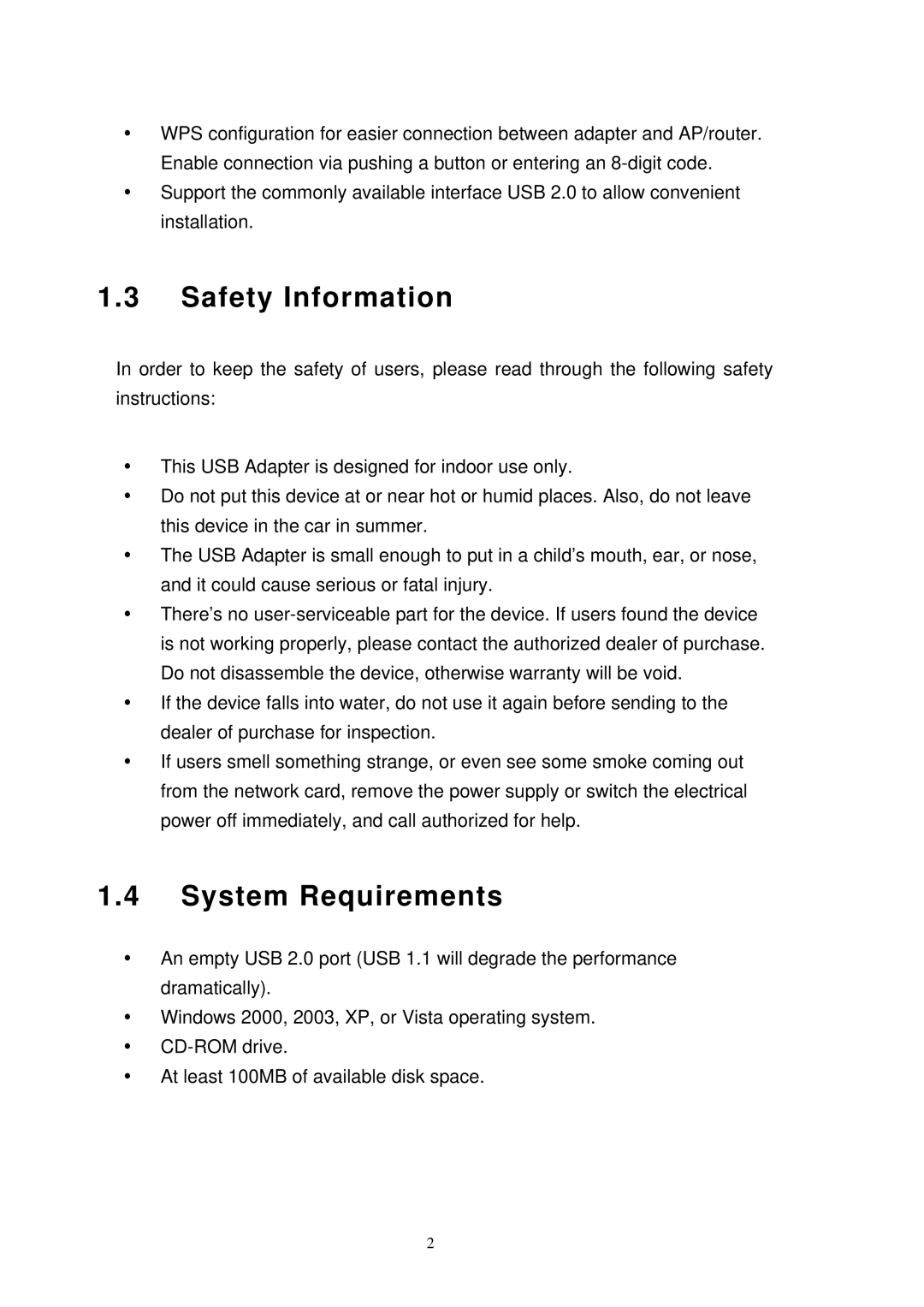 MicroNet Technology SP907NL user manual Safety Information, System Requirements 