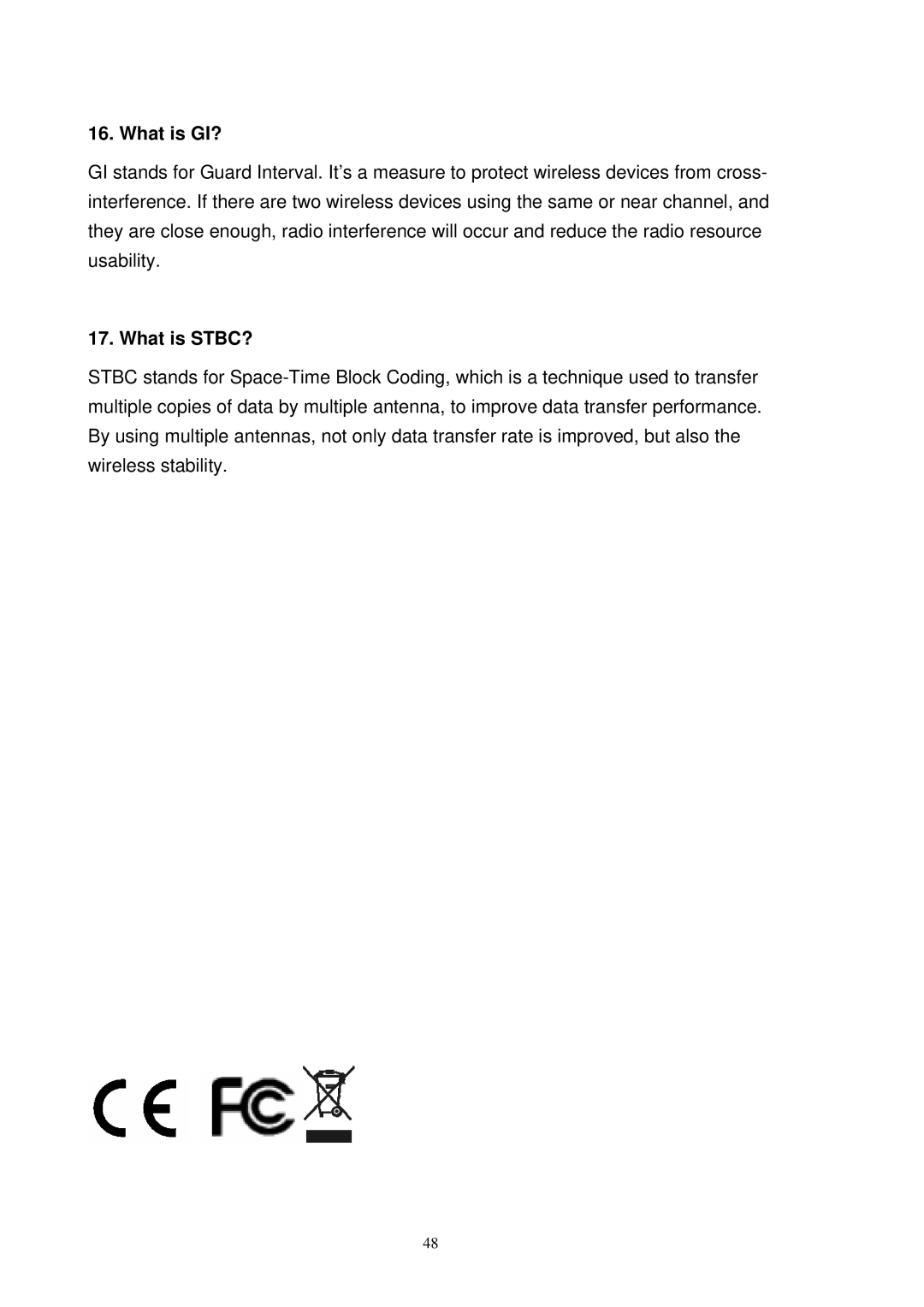 MicroNet Technology SP907NL user manual What is GI?, What is STBC? 