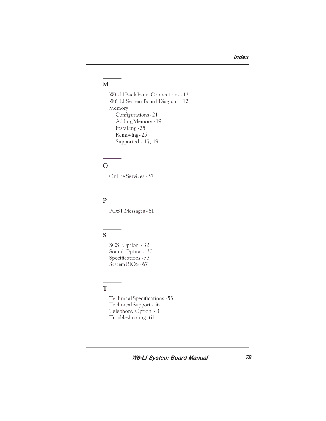 Micronics W6-LI manual 