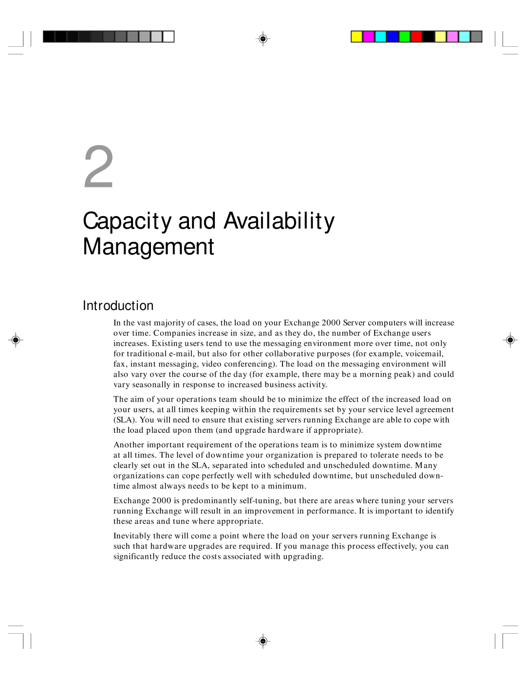 Microsoft 1 manual Capacity and Availability Management 