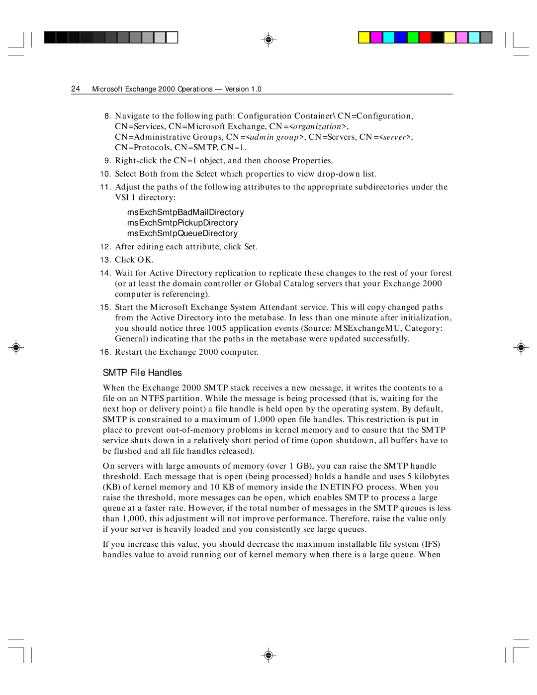 Microsoft 1 manual Smtp File Handles 