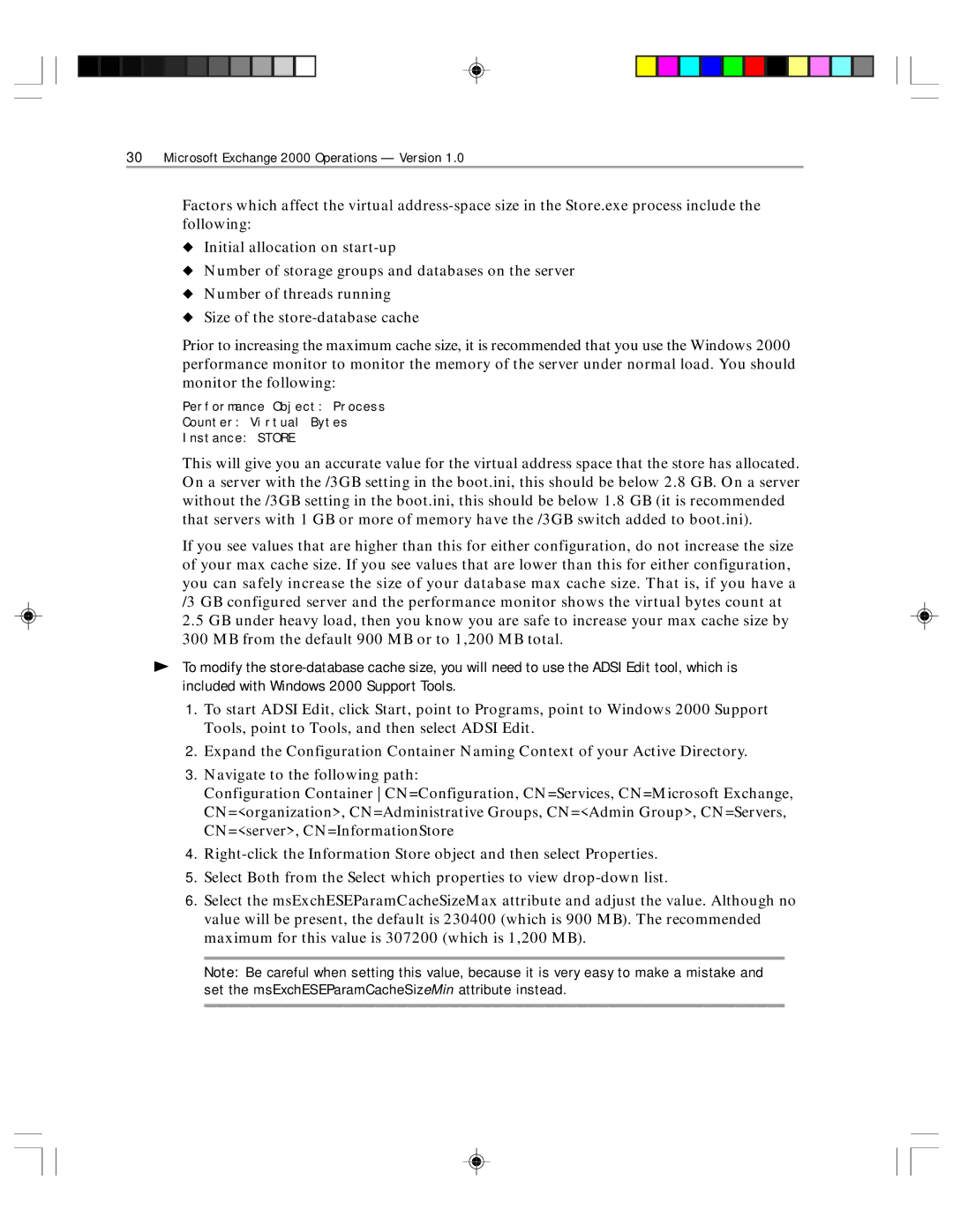 Microsoft 1 manual Microsoft Exchange 2000 Operations Version 