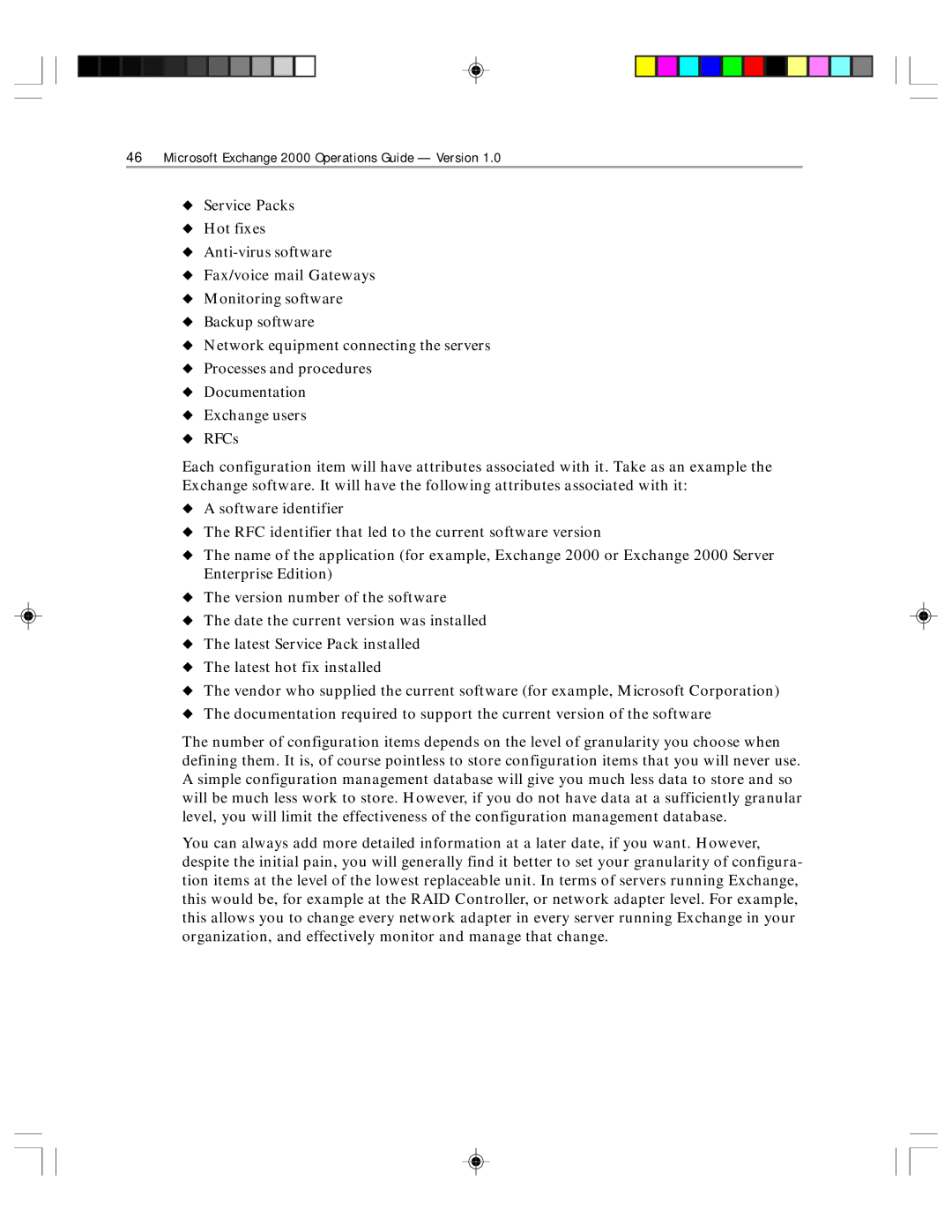 Microsoft 1 manual Microsoft Exchange 2000 Operations Guide Version 