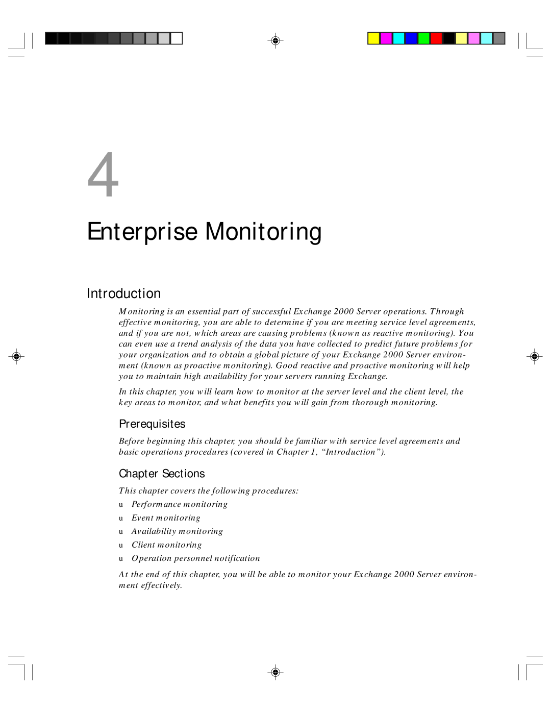 Microsoft 1 manual Enterprise Monitoring 