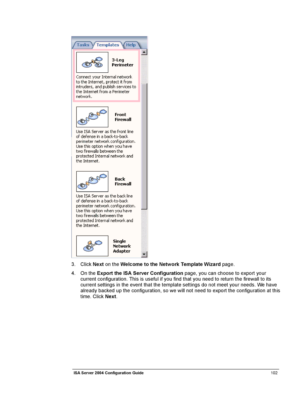 Microsoft manual ISA Server 2004 Configuration Guide 102 