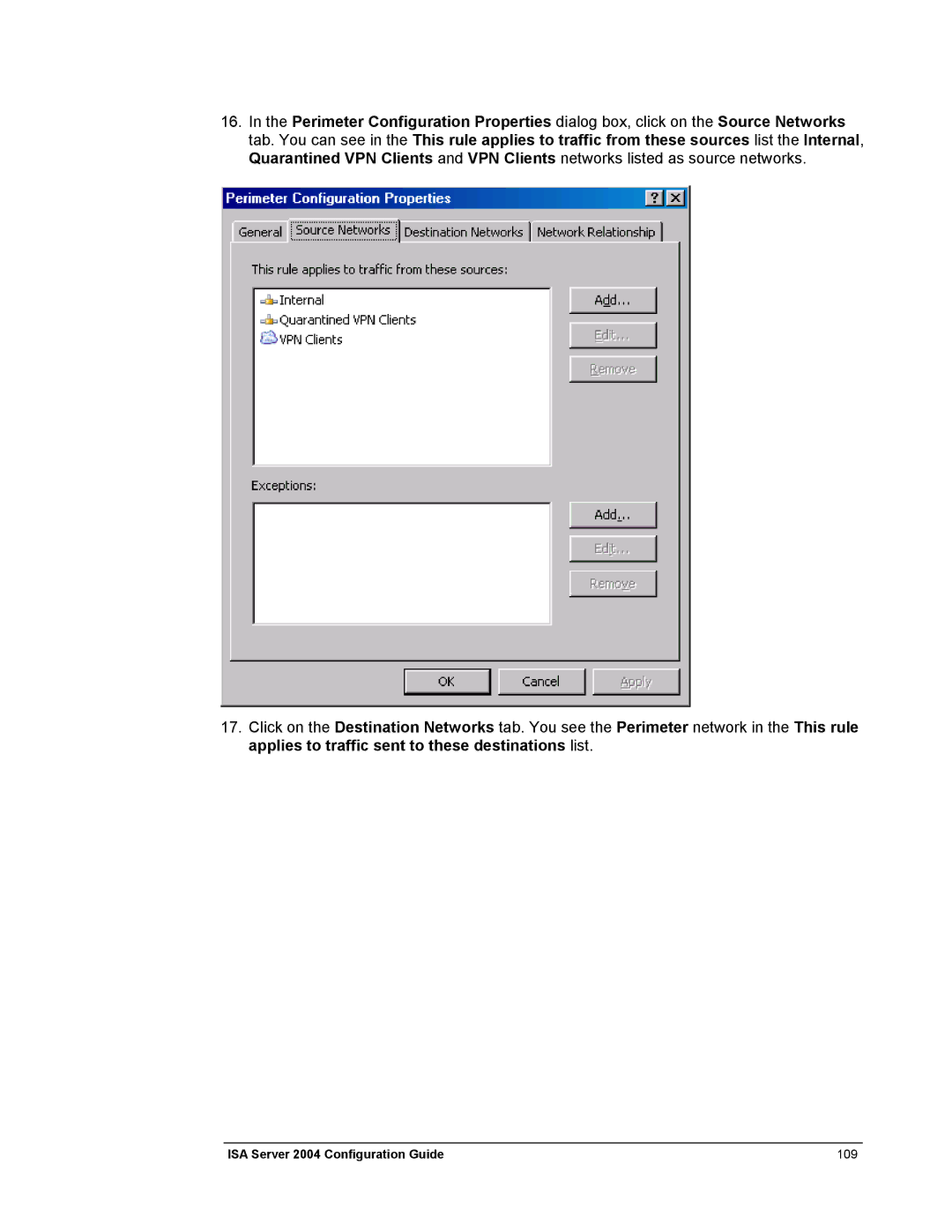 Microsoft manual ISA Server 2004 Configuration Guide 109 