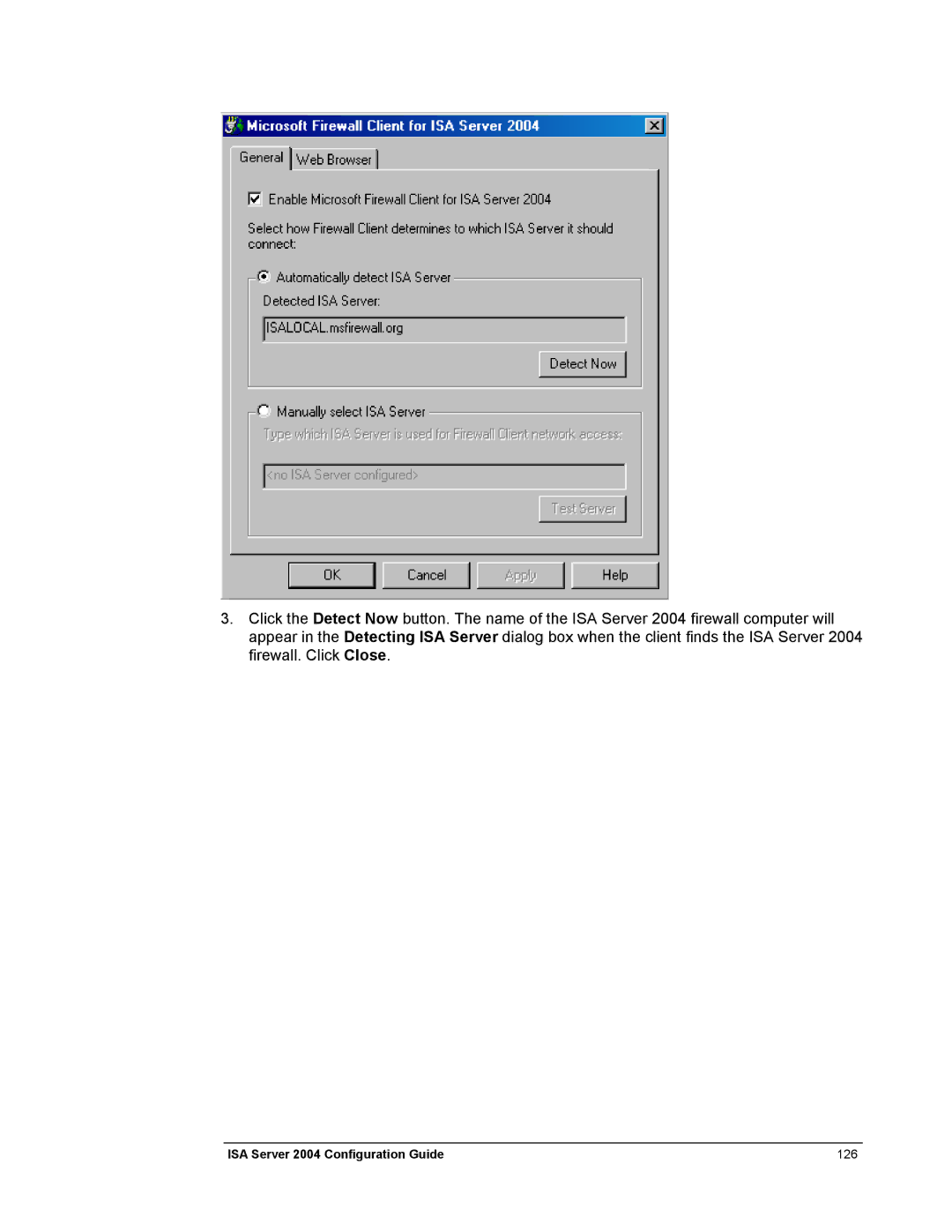 Microsoft manual ISA Server 2004 Configuration Guide 126 