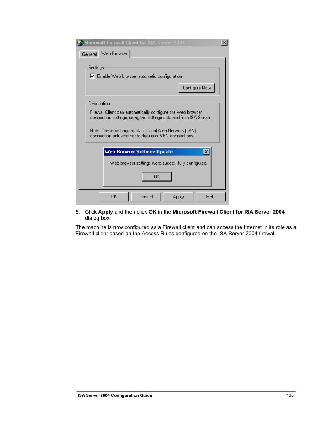 Microsoft manual ISA Server 2004 Configuration Guide 128 