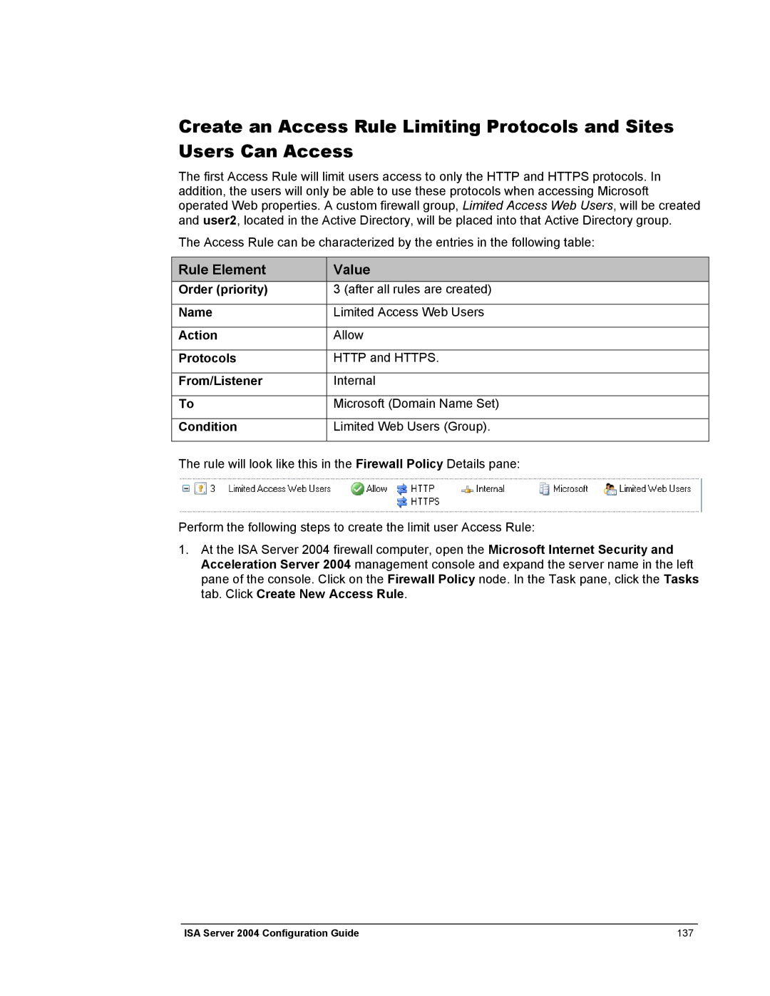 Microsoft manual ISA Server 2004 Configuration Guide 137 