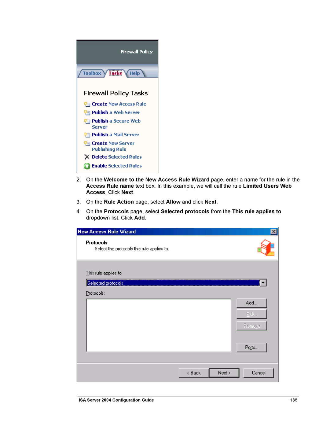 Microsoft manual ISA Server 2004 Configuration Guide 138 