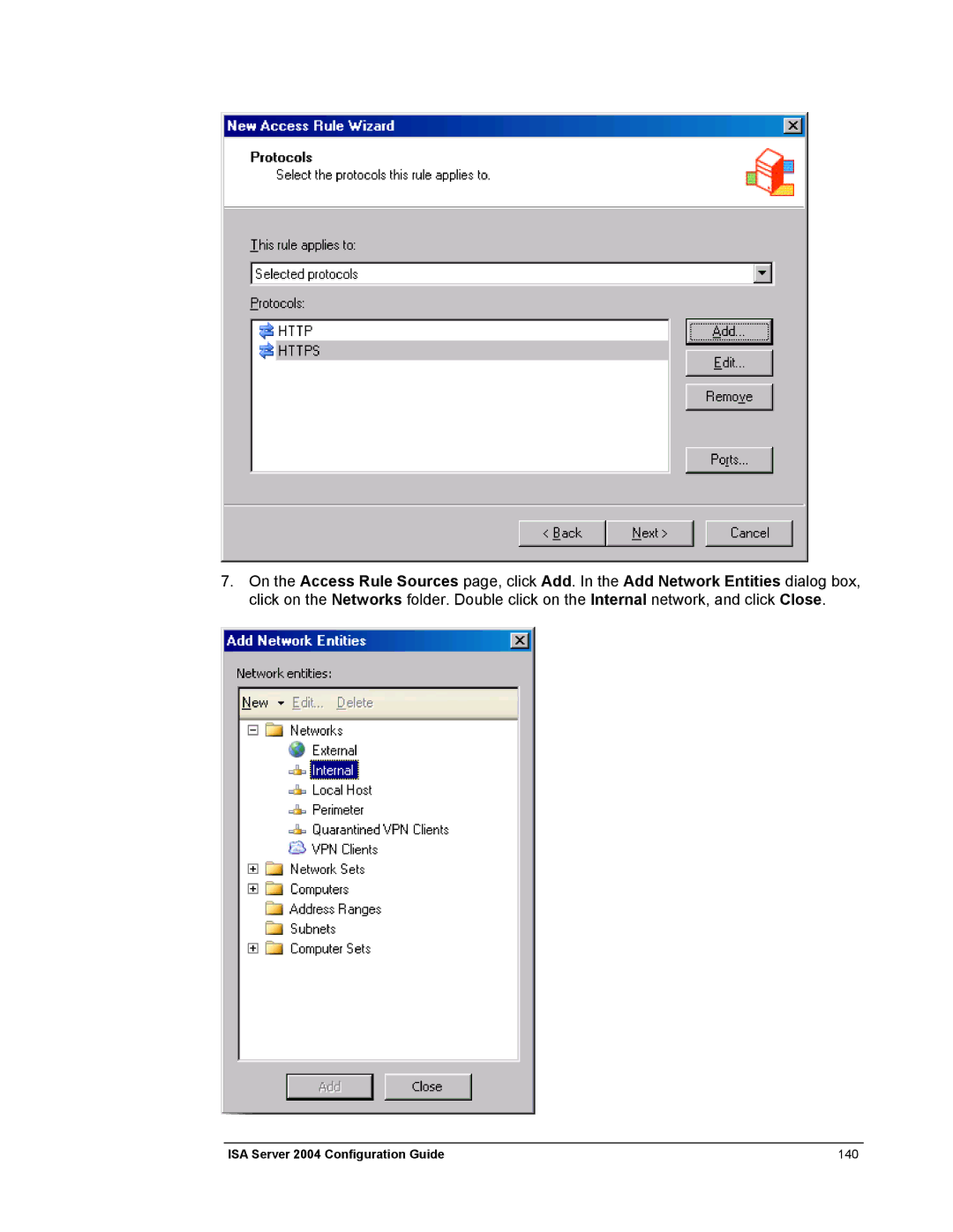 Microsoft manual ISA Server 2004 Configuration Guide 140 