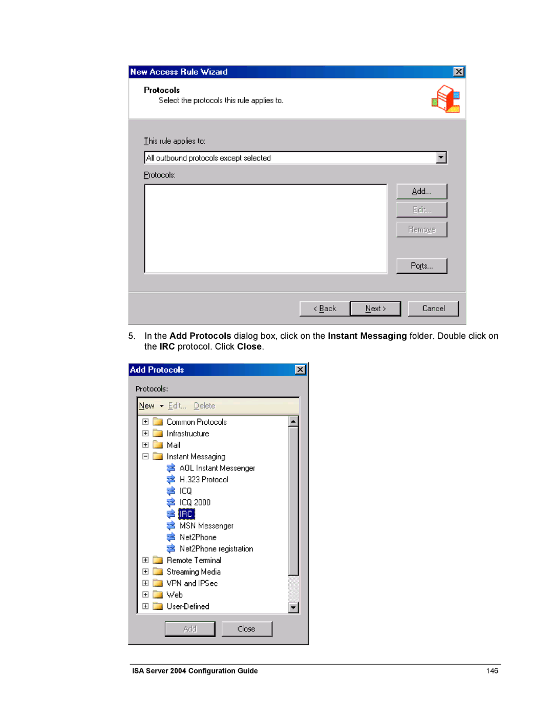 Microsoft manual ISA Server 2004 Configuration Guide 146 