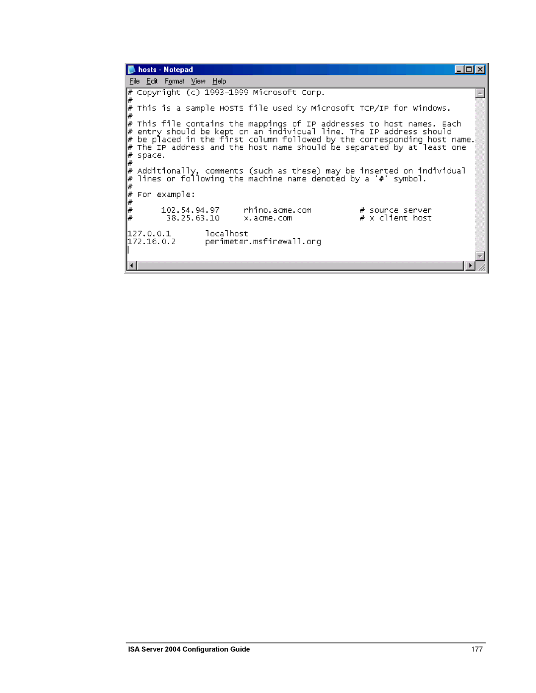 Microsoft manual ISA Server 2004 Configuration Guide 177 