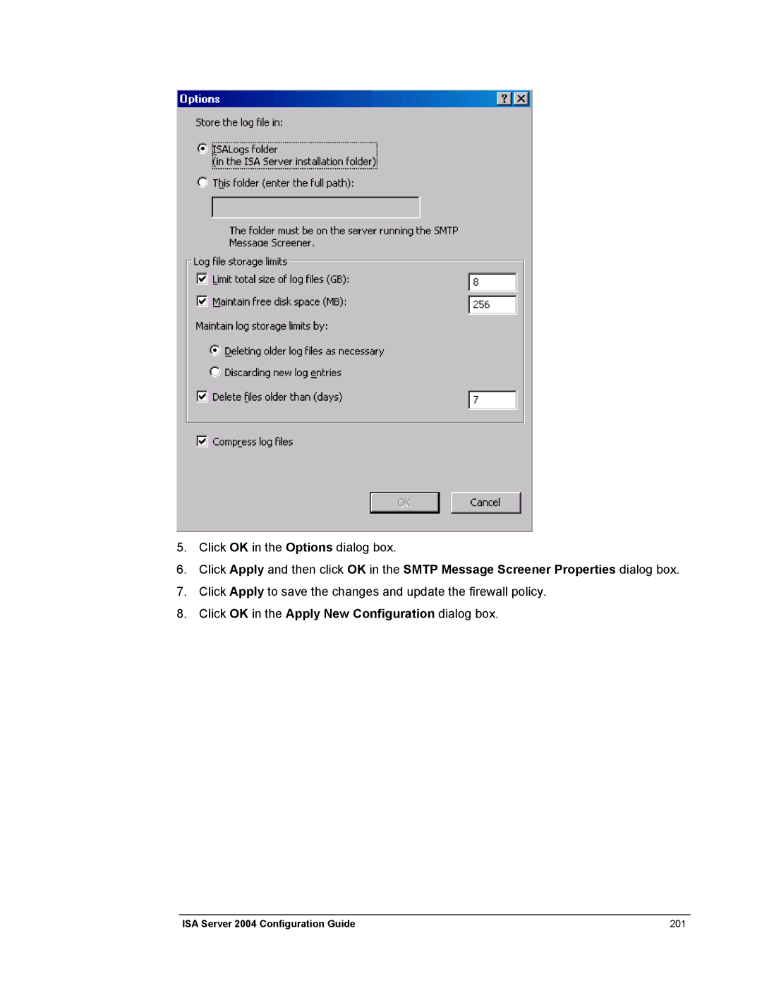 Microsoft 2004 manual Click OK in the Options dialog box 